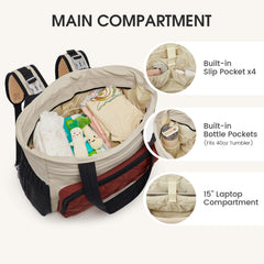 G4Free stroller clips aligning for quick access during on-the-go travel.