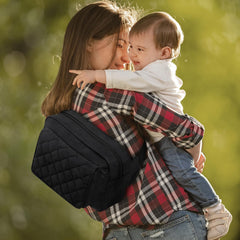 G4Free small diaper bag back magnetic snap pocket securely stores essentials.