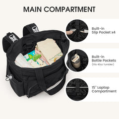 G4Free stroller buckle clip showing easy on-the-go transport.