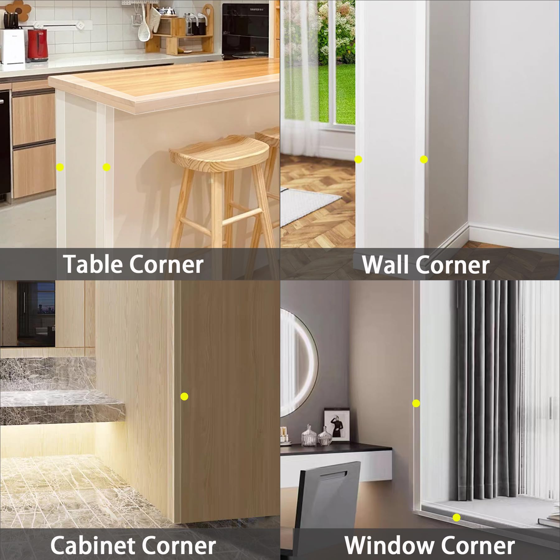 Gaahing corner-guard 2.9ft length proves easy to cover long wall corners
