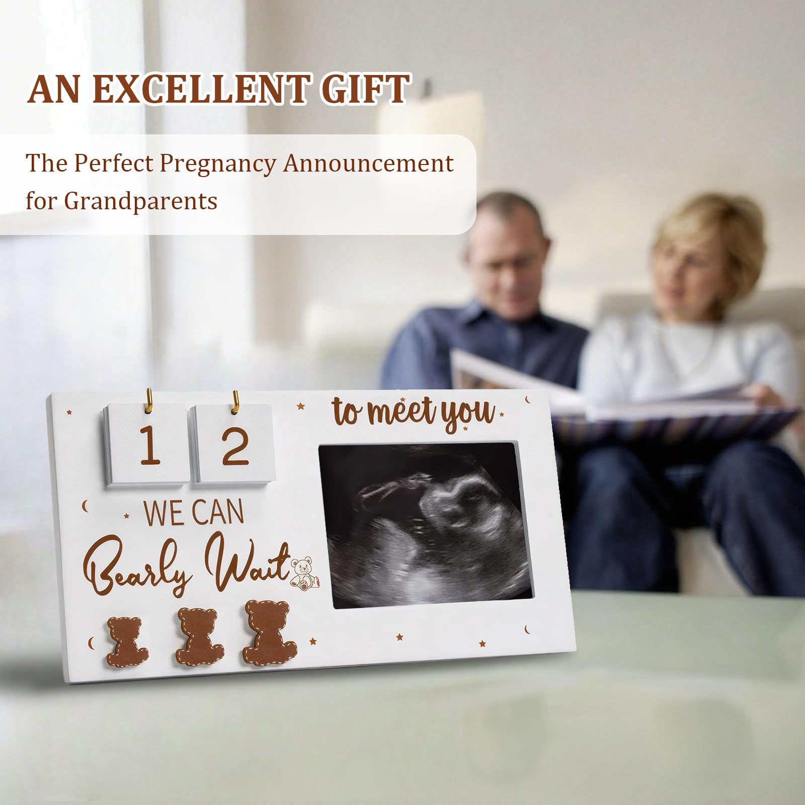 Gaahkai sonogram frame gift-ready packaging enhances presentable keepsake for baby announcements.