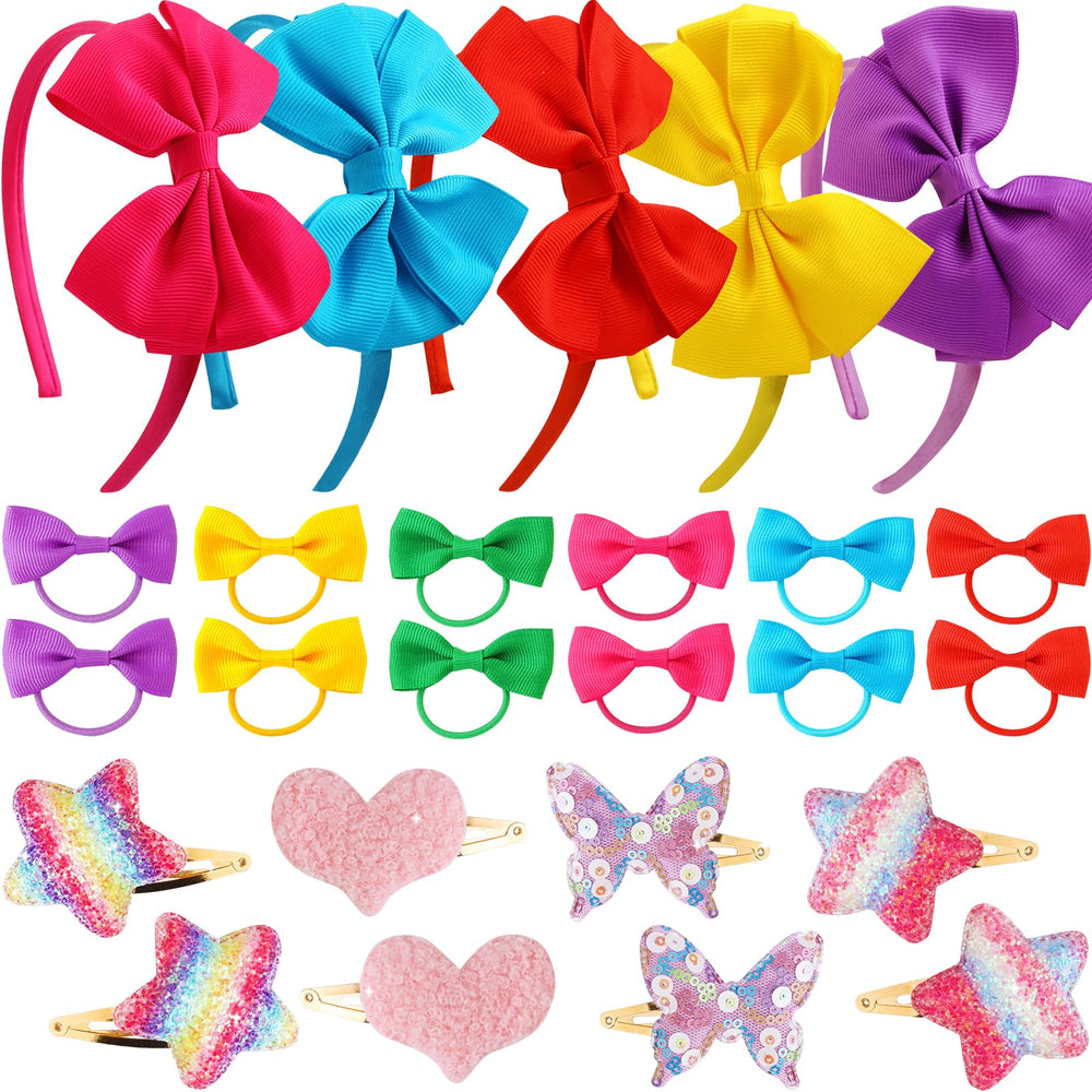 GadgetGlee Little Girl Hair Accessories Set packaging highlights gift-ready presentation.