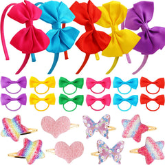 GadgetGlee Little Girl Hair Accessories Set packaging highlights gift-ready presentation.