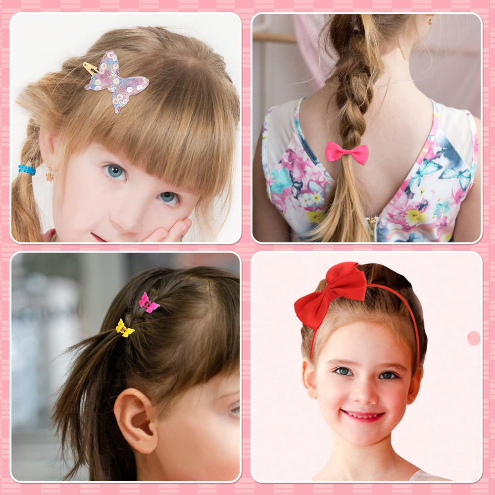 GadgetGlee colorful hair ties provide gentle hold for active kids.