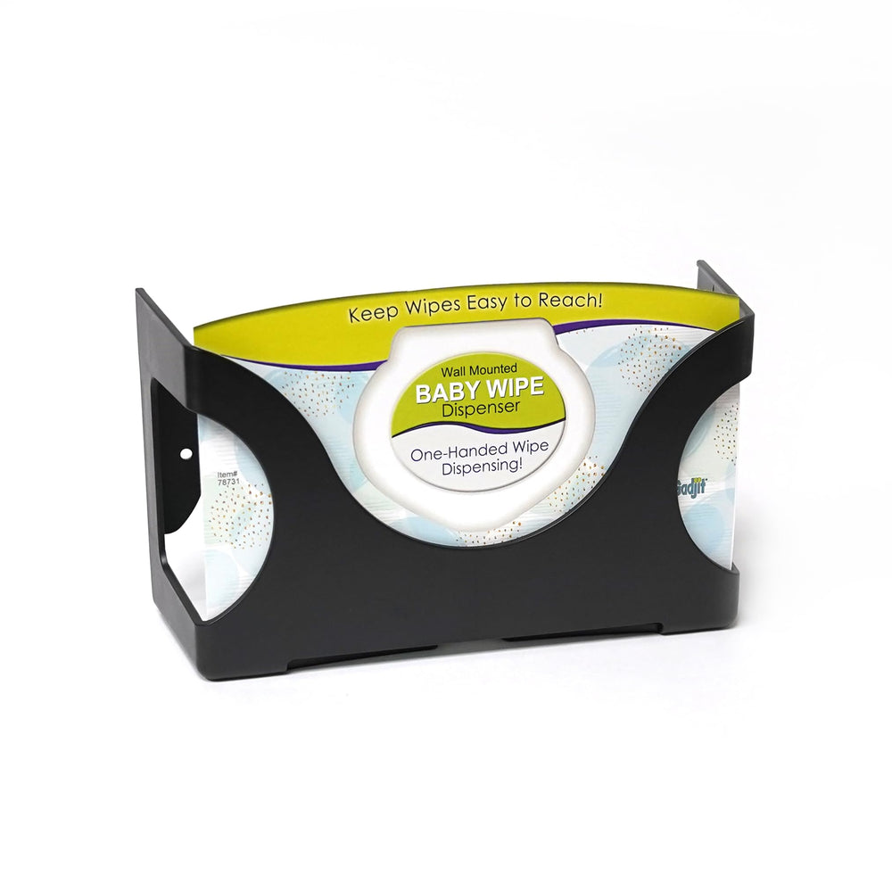 Gadjit baby wipes dispenser wall-mounted for easy access in nurseries