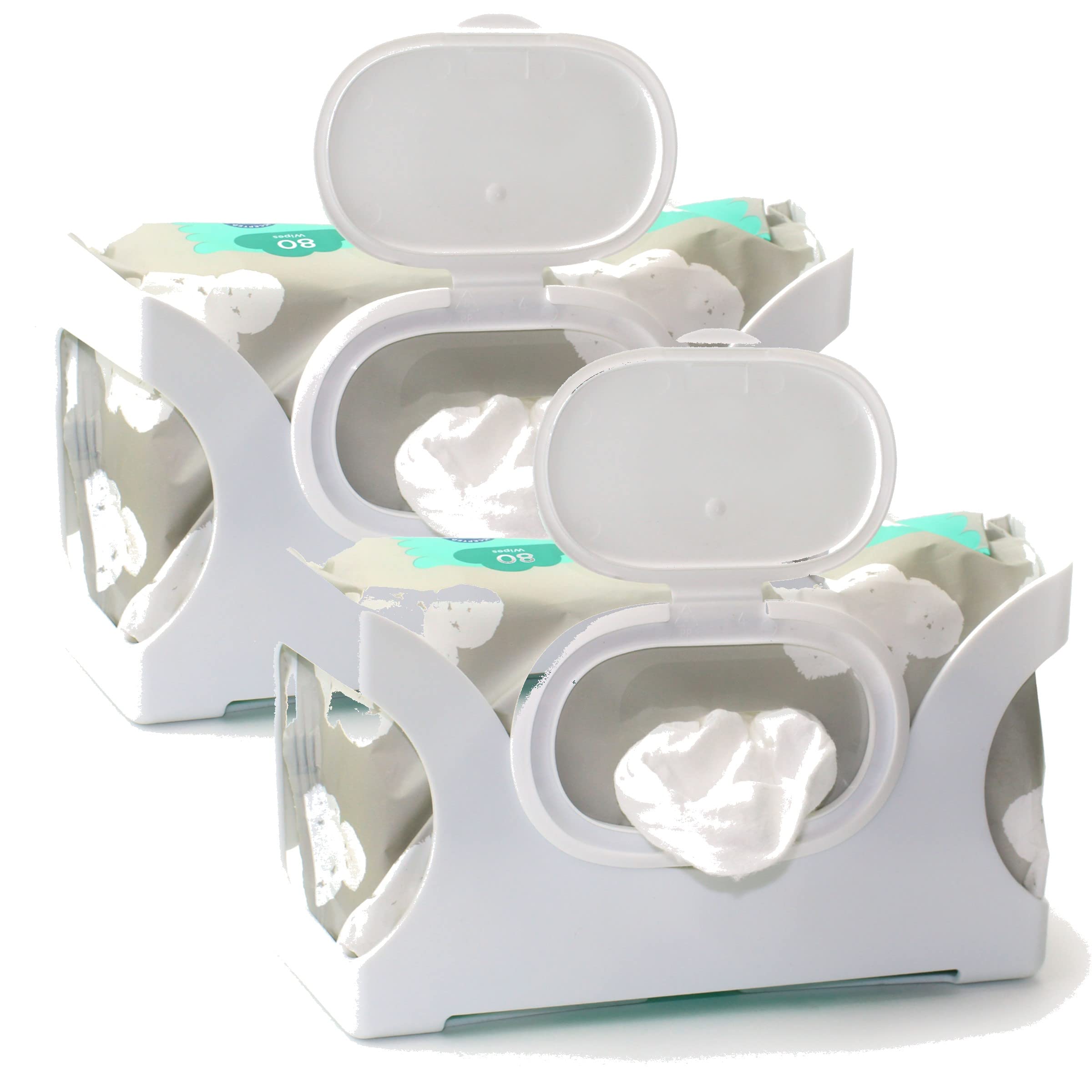 Gadjit wall-mounted wipe dispenser ready for easy access during messes