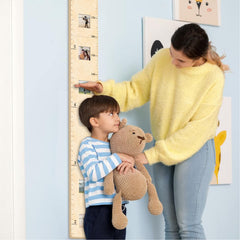 GADNIA dual-scale height chart shows inches and centimeters for tracking.