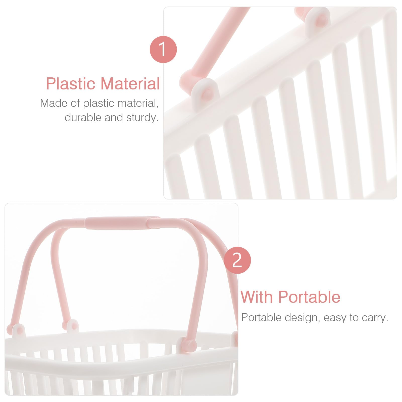 Gadpiparty kids grocery baskets white neatly organize snacks for kids
