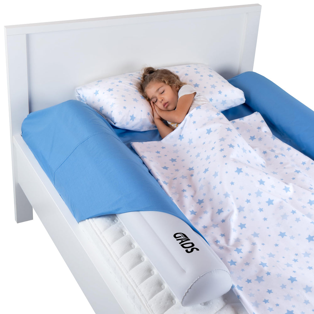 Gads inflatable bed rail with double air valve for quick setup and protection