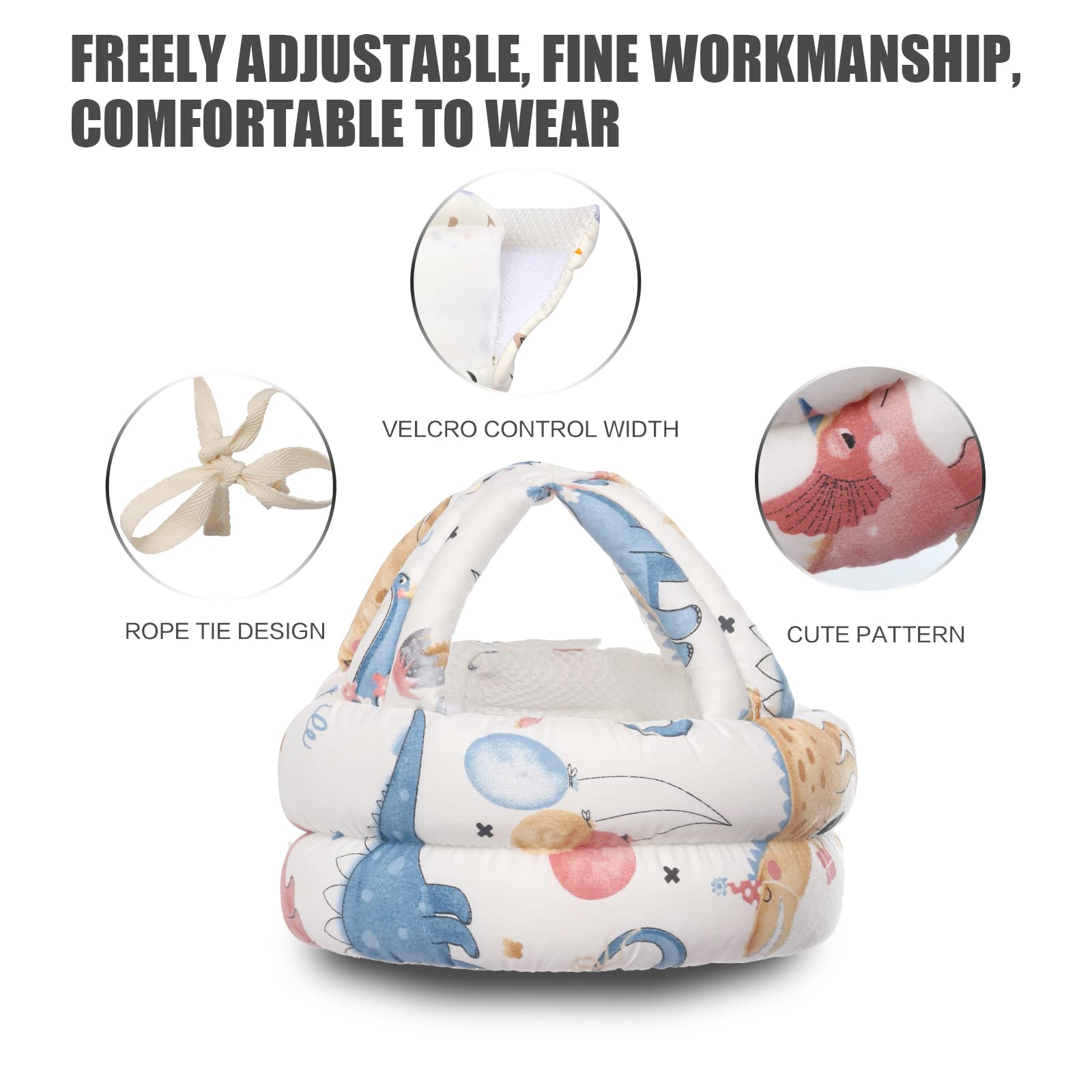GAGAGIGO baby helmet 360 protection reduces friction during falls.
