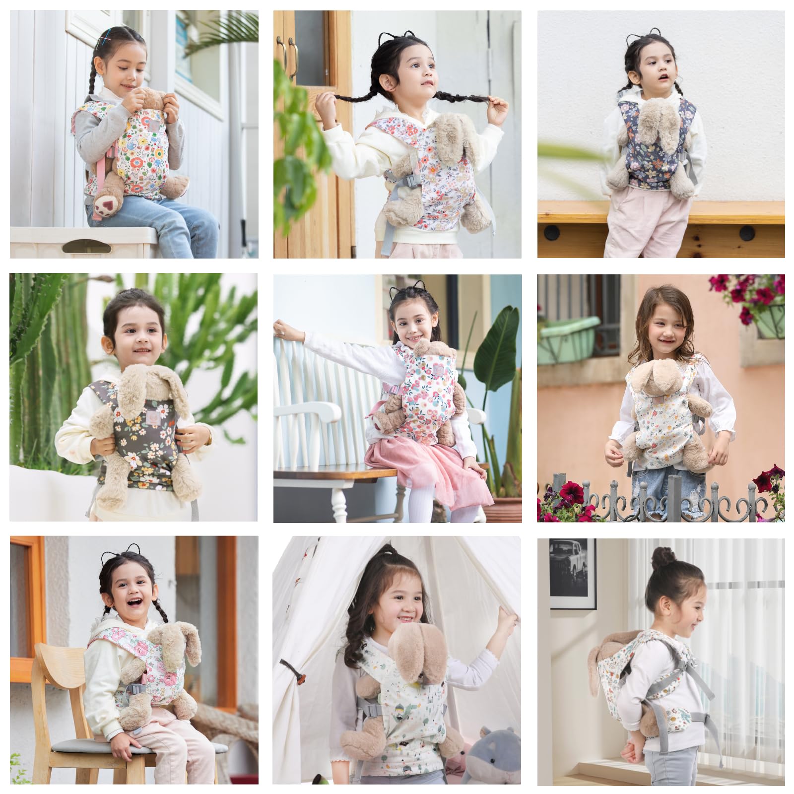 GAGAKU doll carrier suits 36+ month kids for creative caregiving scenarios.