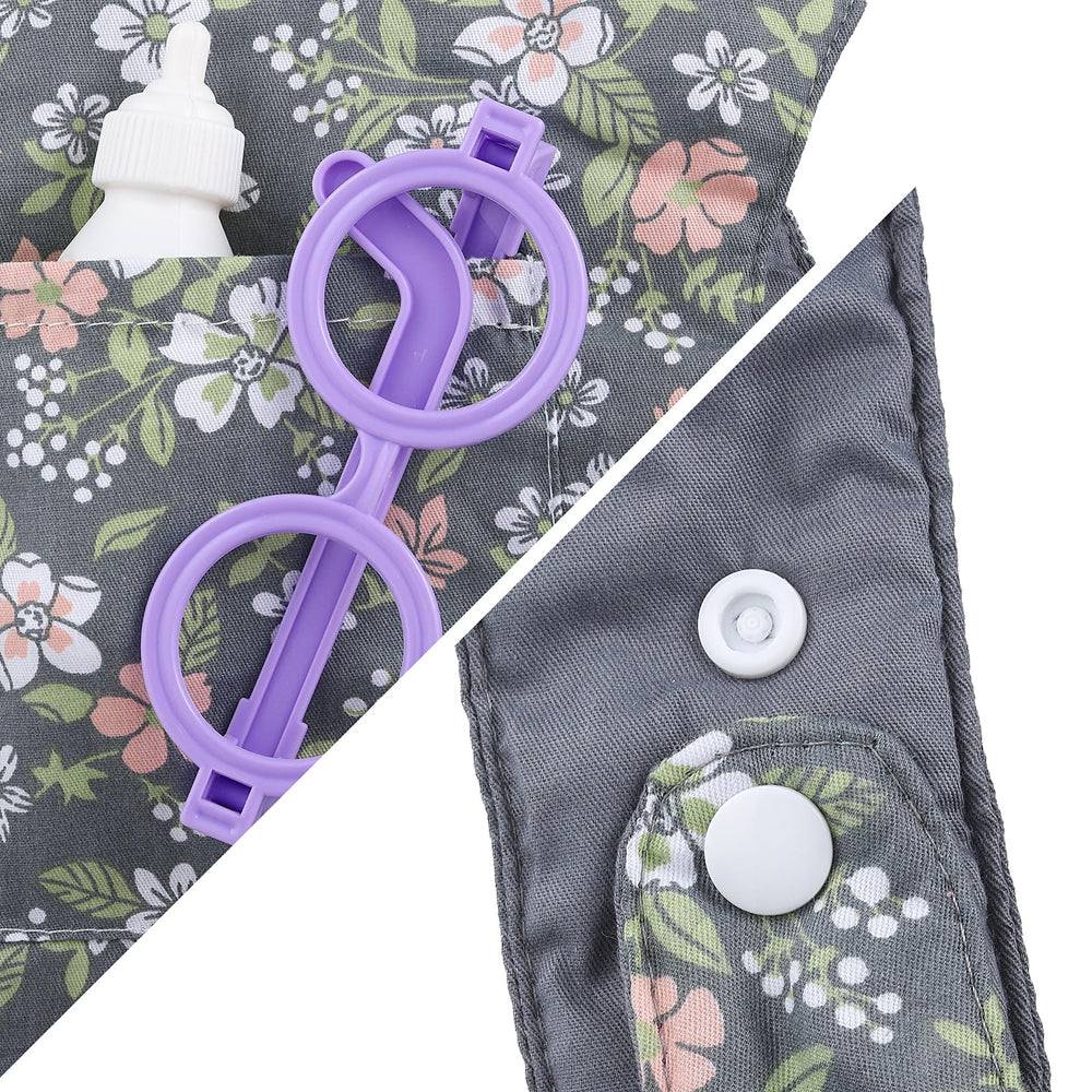 GAGAKU doll carrier gray leaf 100 percent cotton for soft comfort