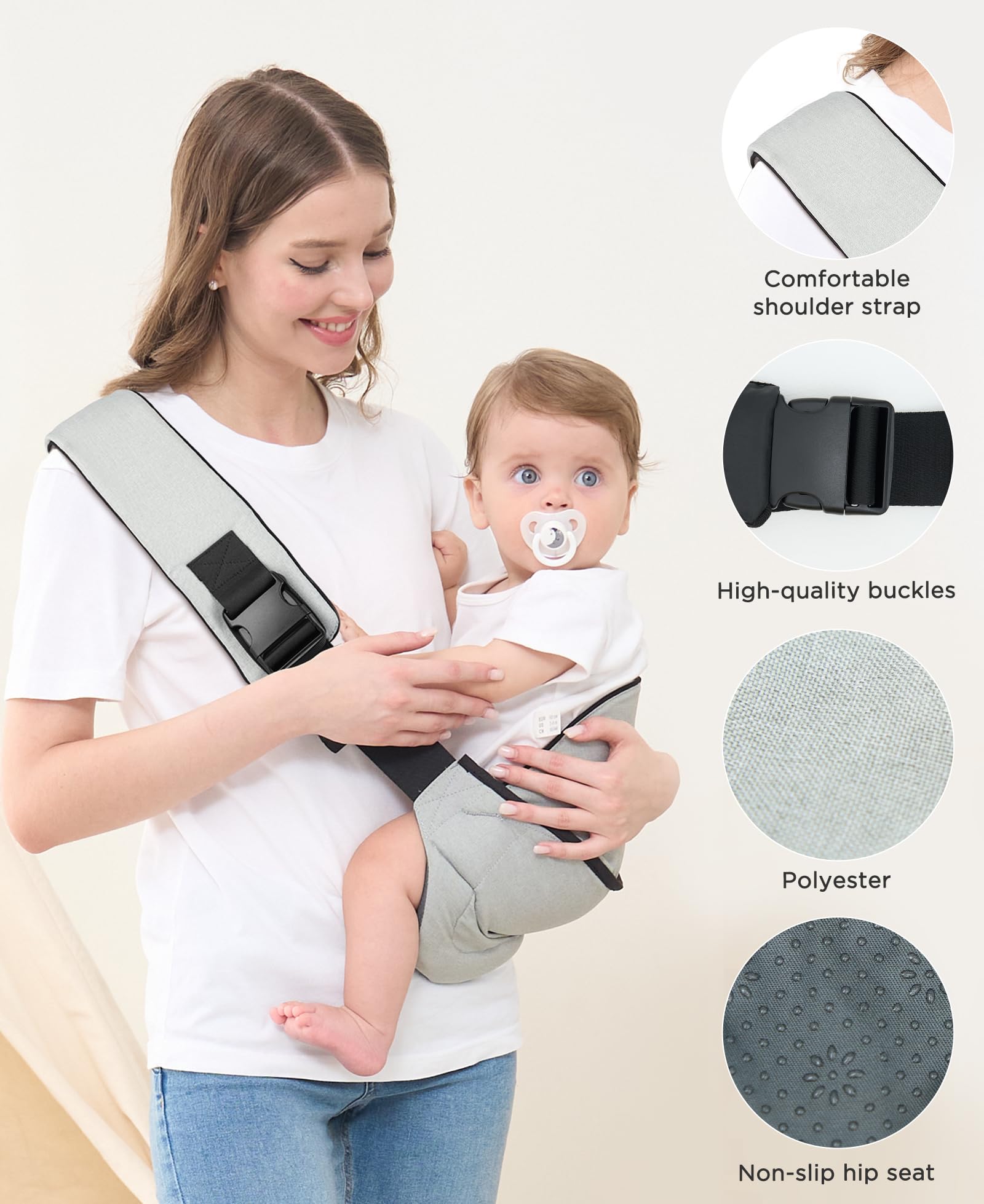GAGAKU toddler carrier backrest design supports both child and wearer comfort.