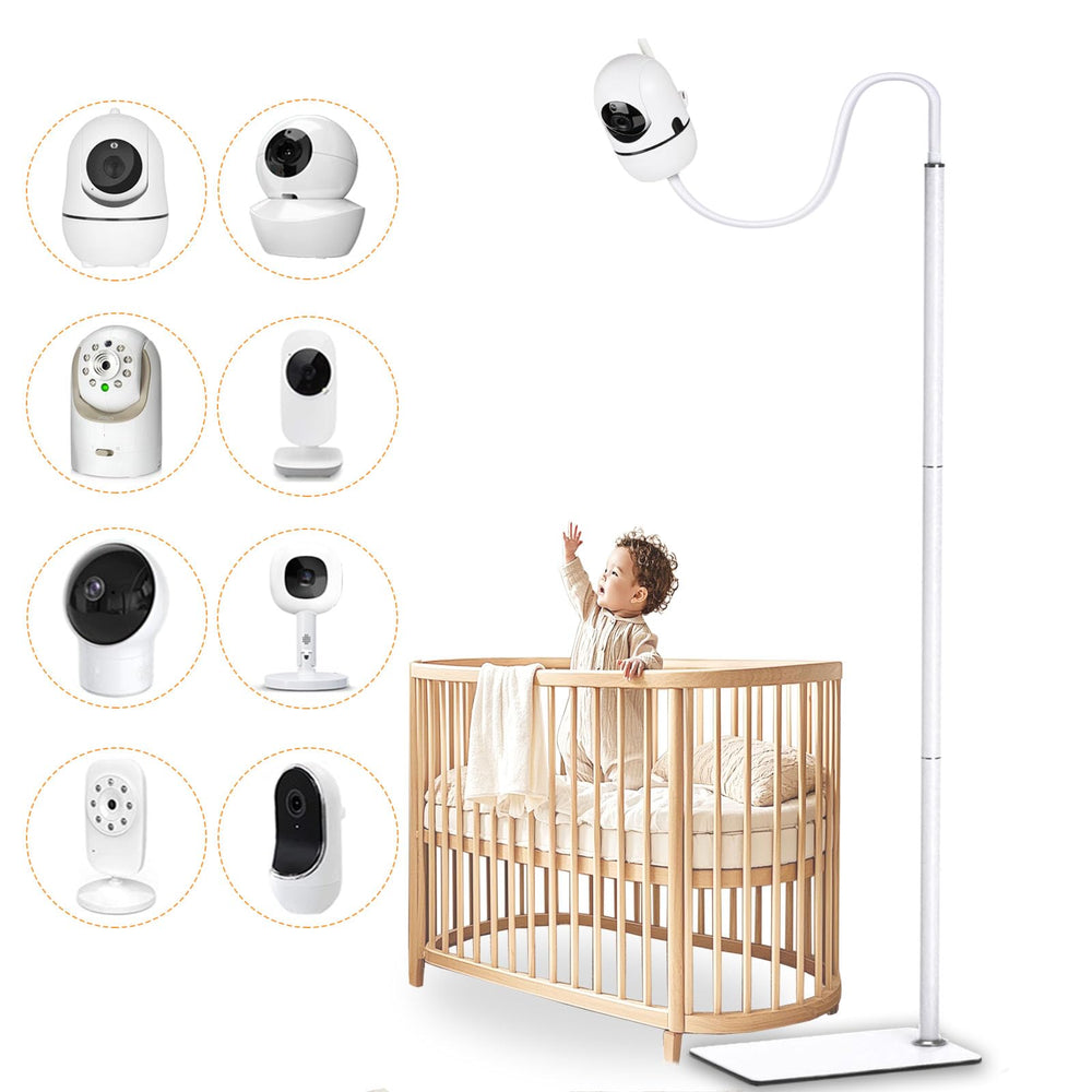 GAHOGA 69-inch floor stand base provides stable support for baby monitor.