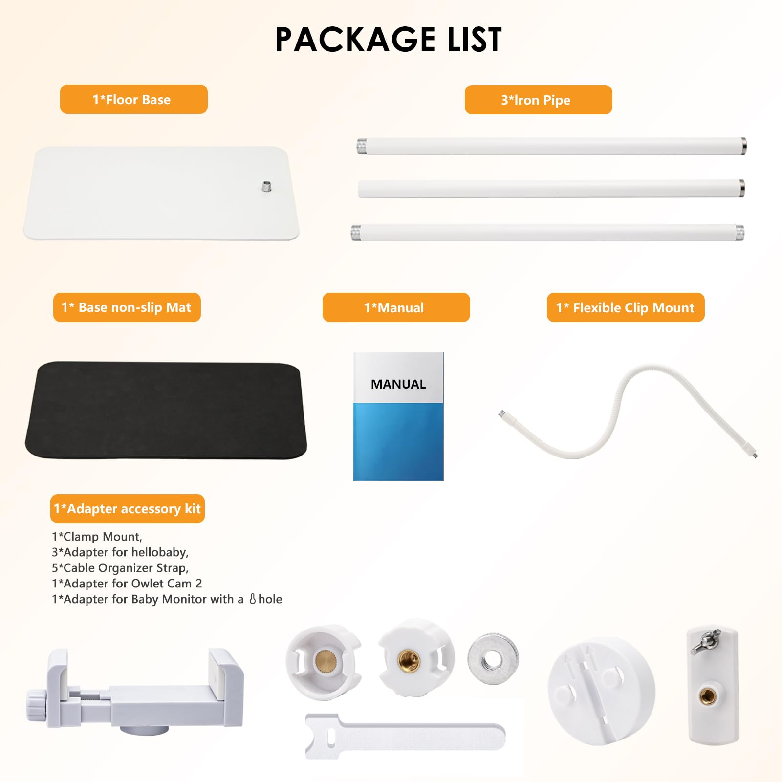 GAHOGA baby-monitor-floor-stand wire-safety keeps cords away from baby's reach