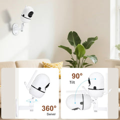 GAHOGA adhesive no-drill mounting option provides quick, clean installation in the nursery.