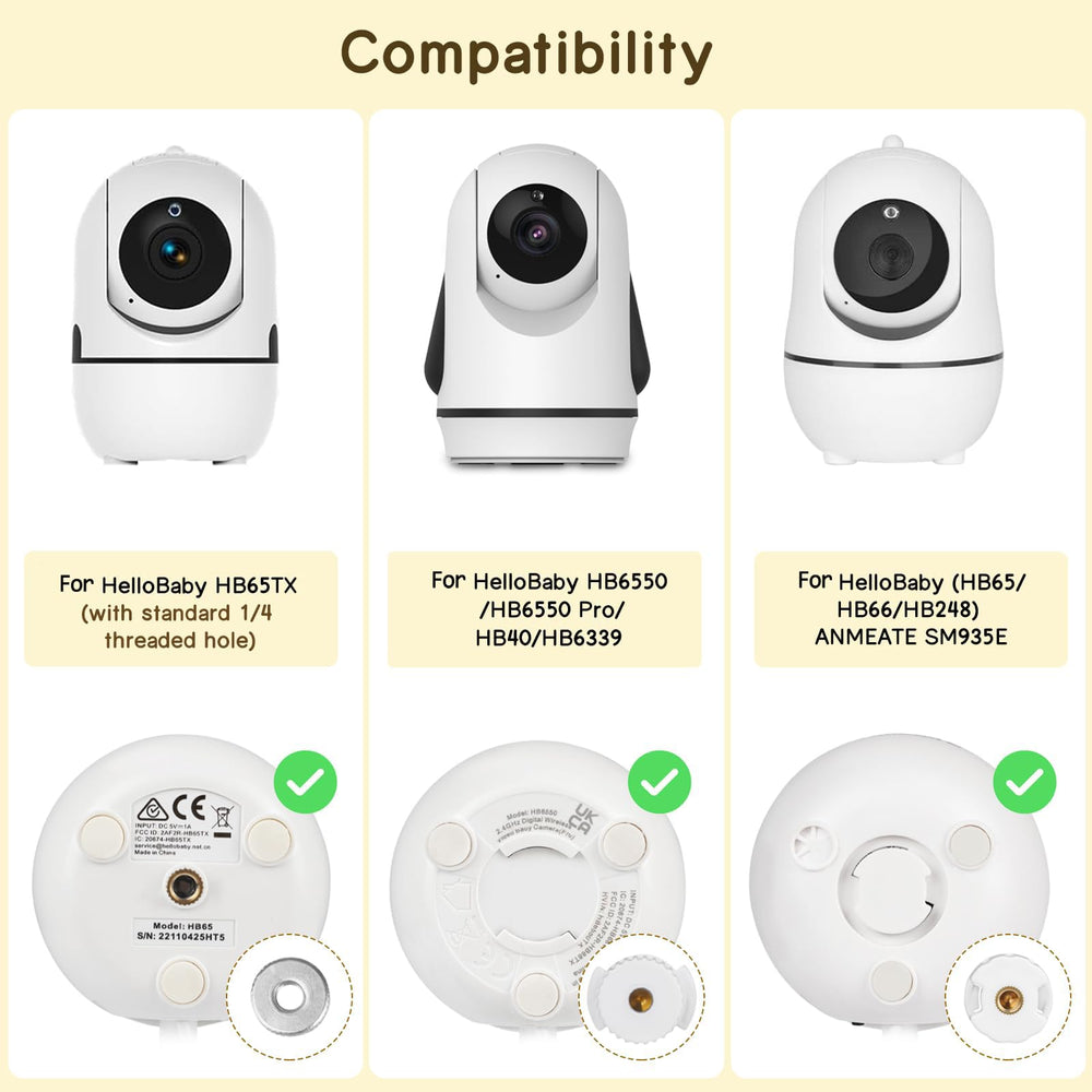 GAHOGA compatibility-focused wall mount supports HB6550 and ANMEATE cameras for flexible setup.