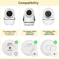 GAHOGA compatibility-focused wall mount supports HB6550 and ANMEATE cameras for flexible setup.