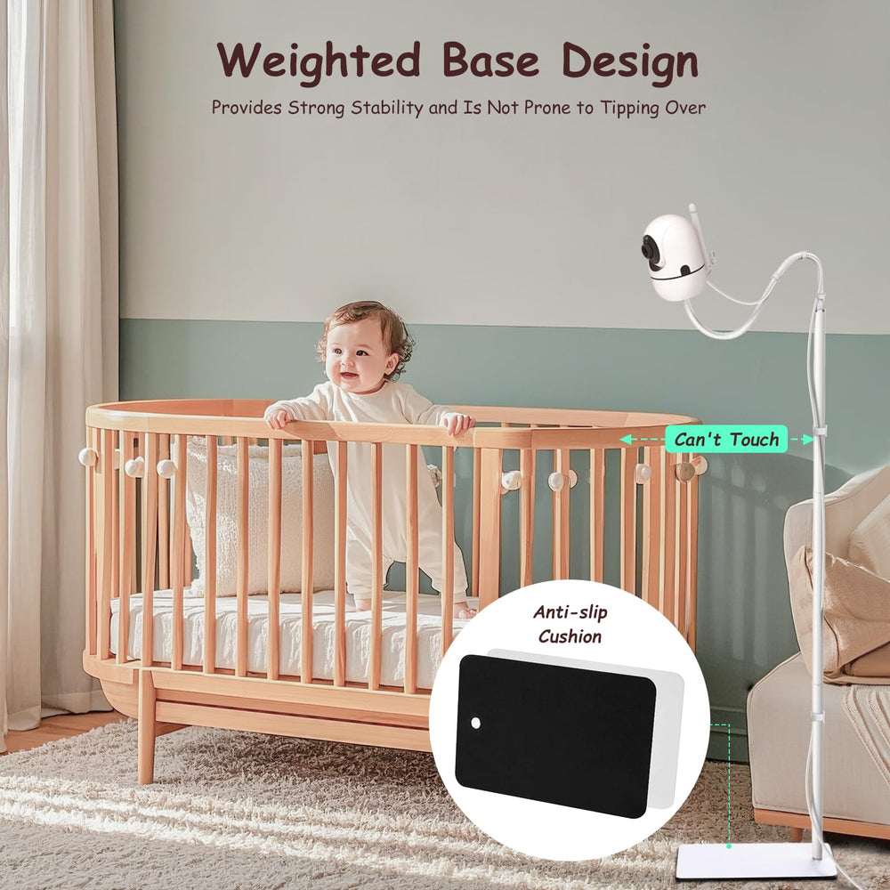 GAHOGA 69-inch floor stand with stable heavy base for reliable monitoring.