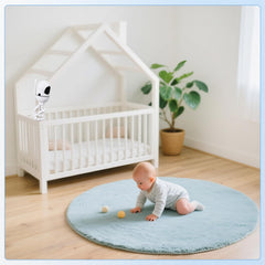 GAHOGA upgraded baby monitor mount non-slip-grip view emphasizes secure placement without scratching furniture