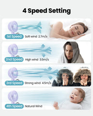 Gaiatop four-speed quiet fan offers adjustable breeze options.