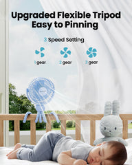 Gaiatop mini-stroller-fan-removable-head-charge convenient charging while in use or during breaks.