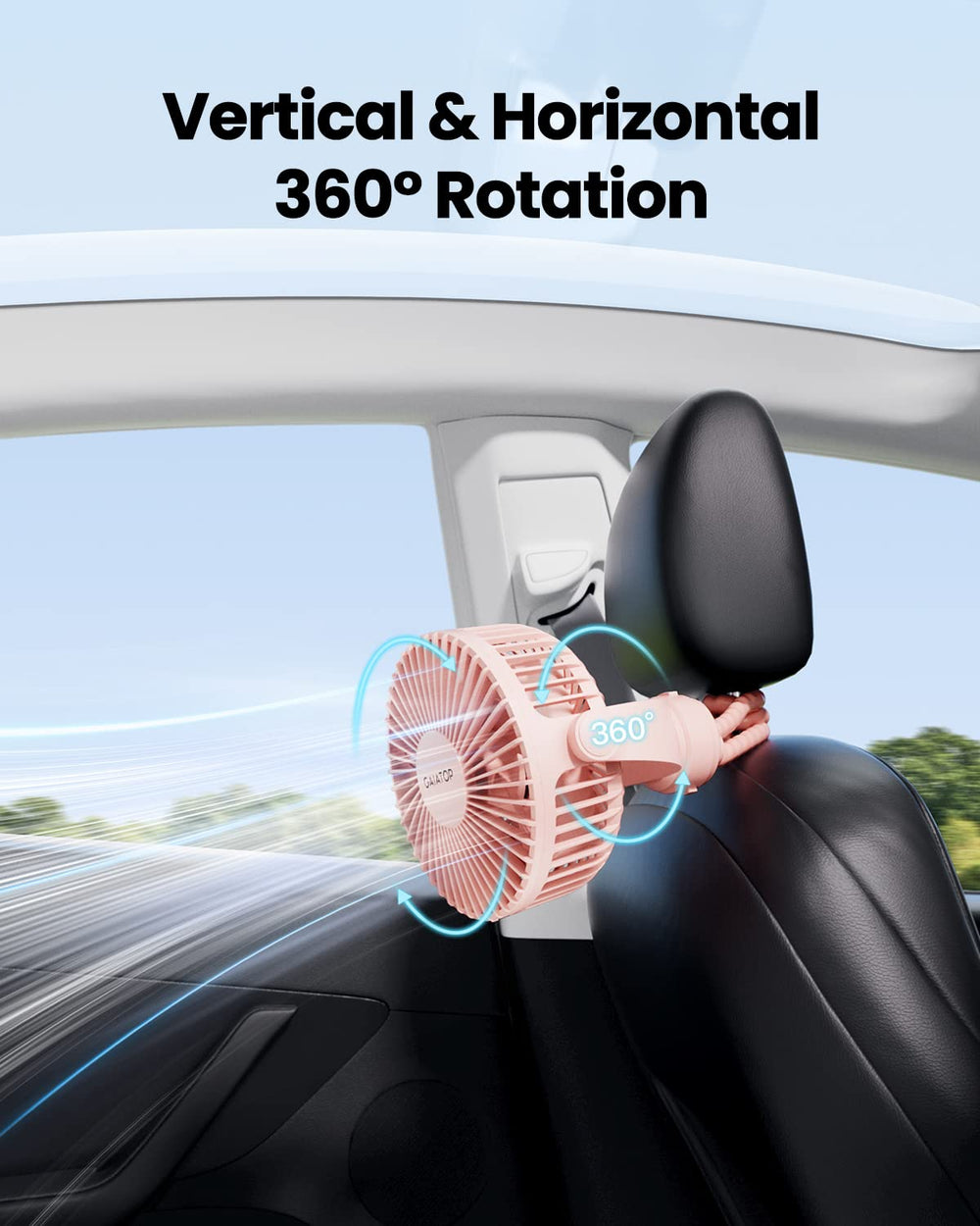 Gaiatop mini-stroller-fan safety cover protects little fingers from gaps.