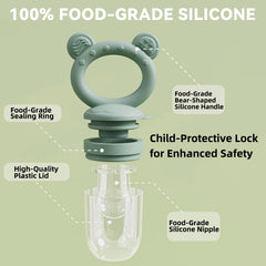 Gairssda silicone teether texture on surface stimulates gums