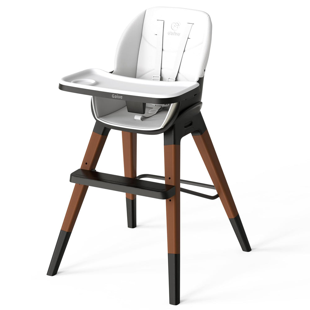 GAIVE 8 in 1 high chair assembly shows sturdy construction for growing toddlers.