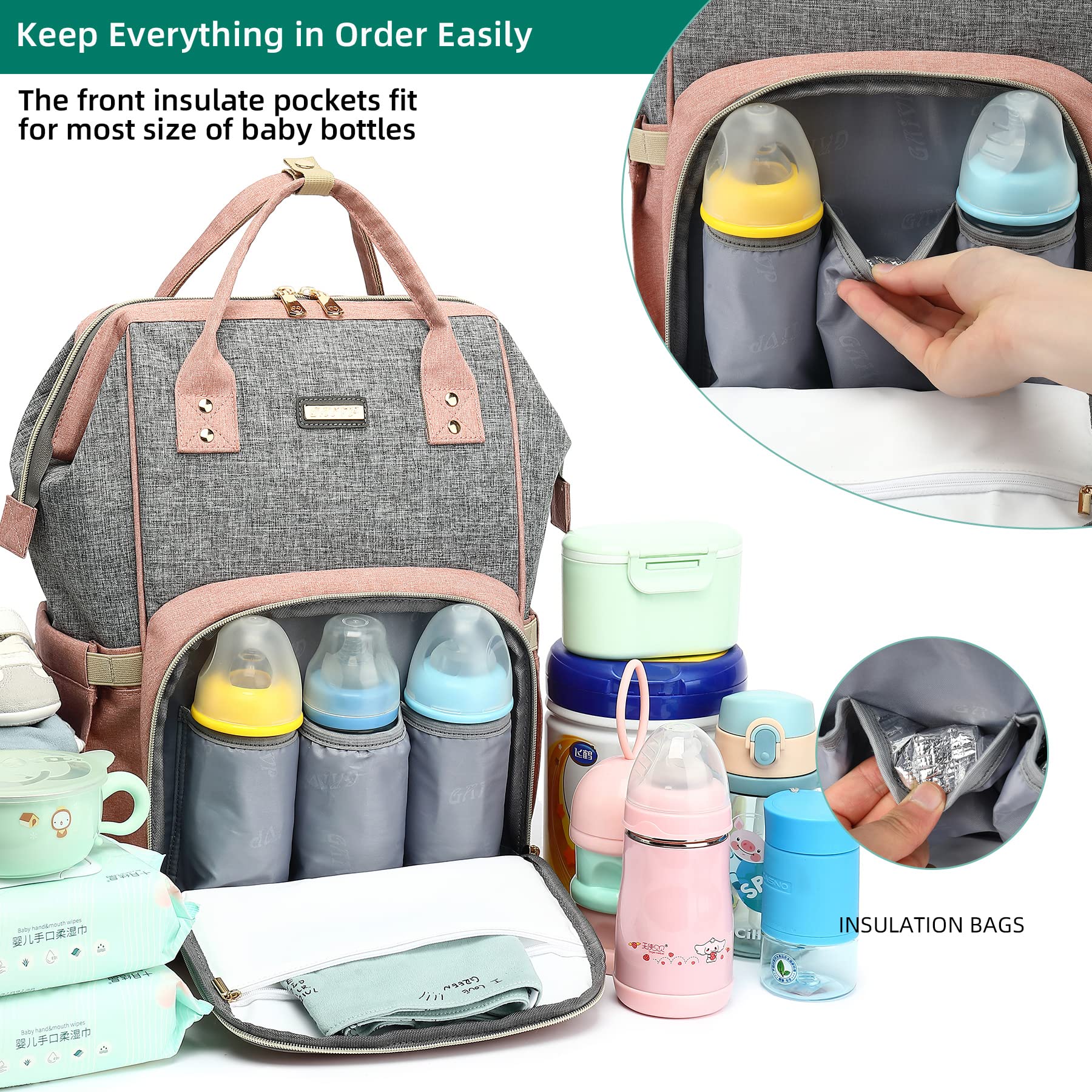 GAIVP insulated bottle pocket boosts convenient feeding on the go