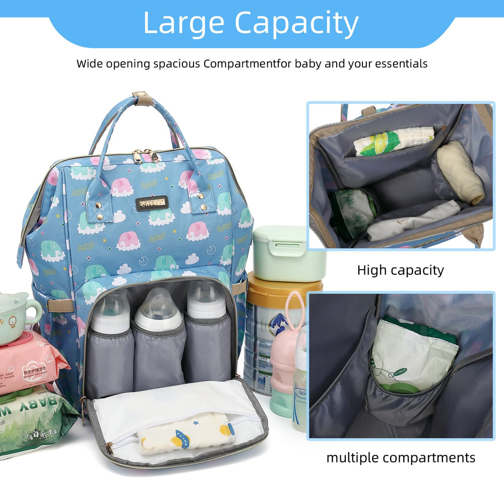 GAIVP diaper bag backpack ergonomic-shoulder-straps for comfortable all-day wear.