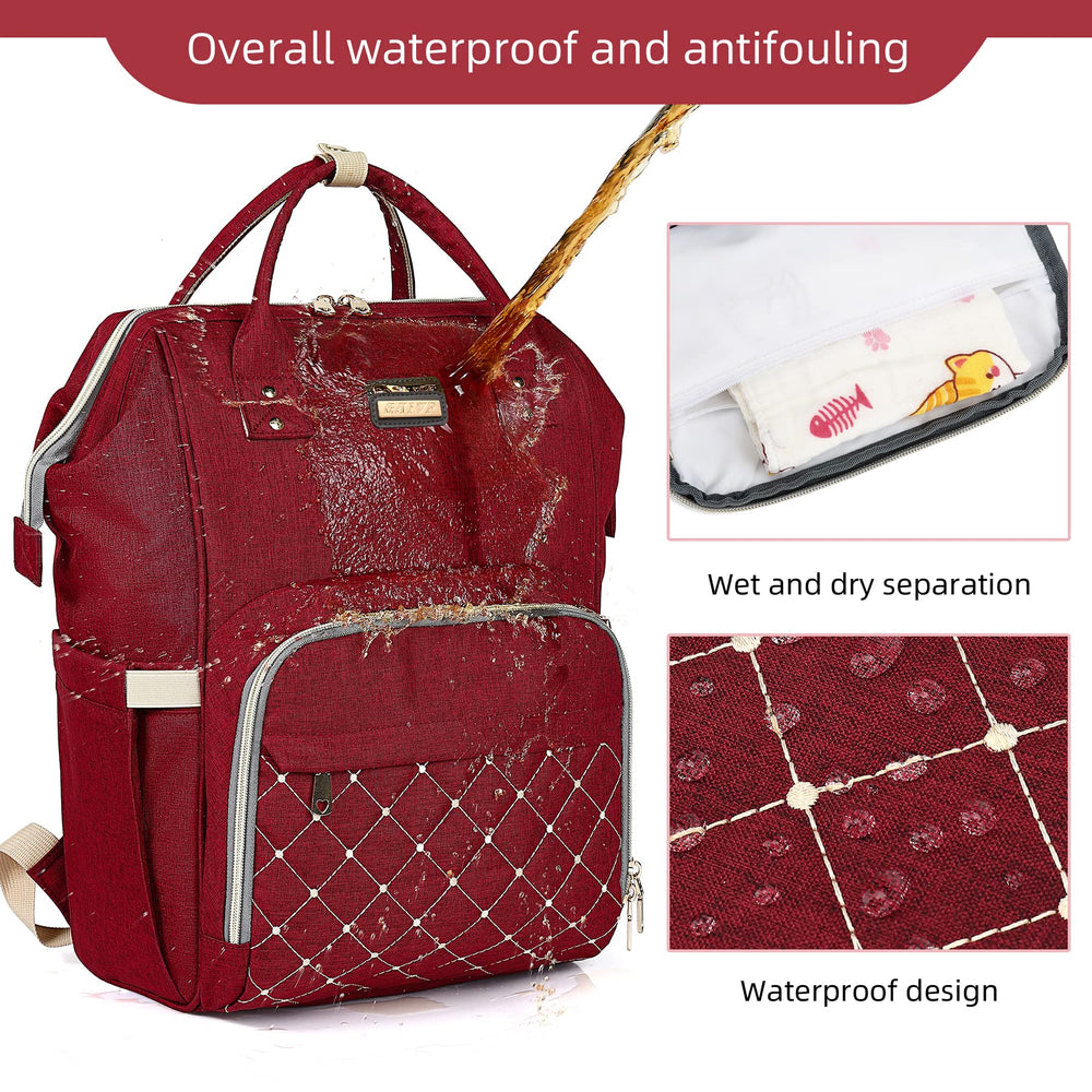 GAIVP diaper bag backpack spacious interiors for diapers and outfits