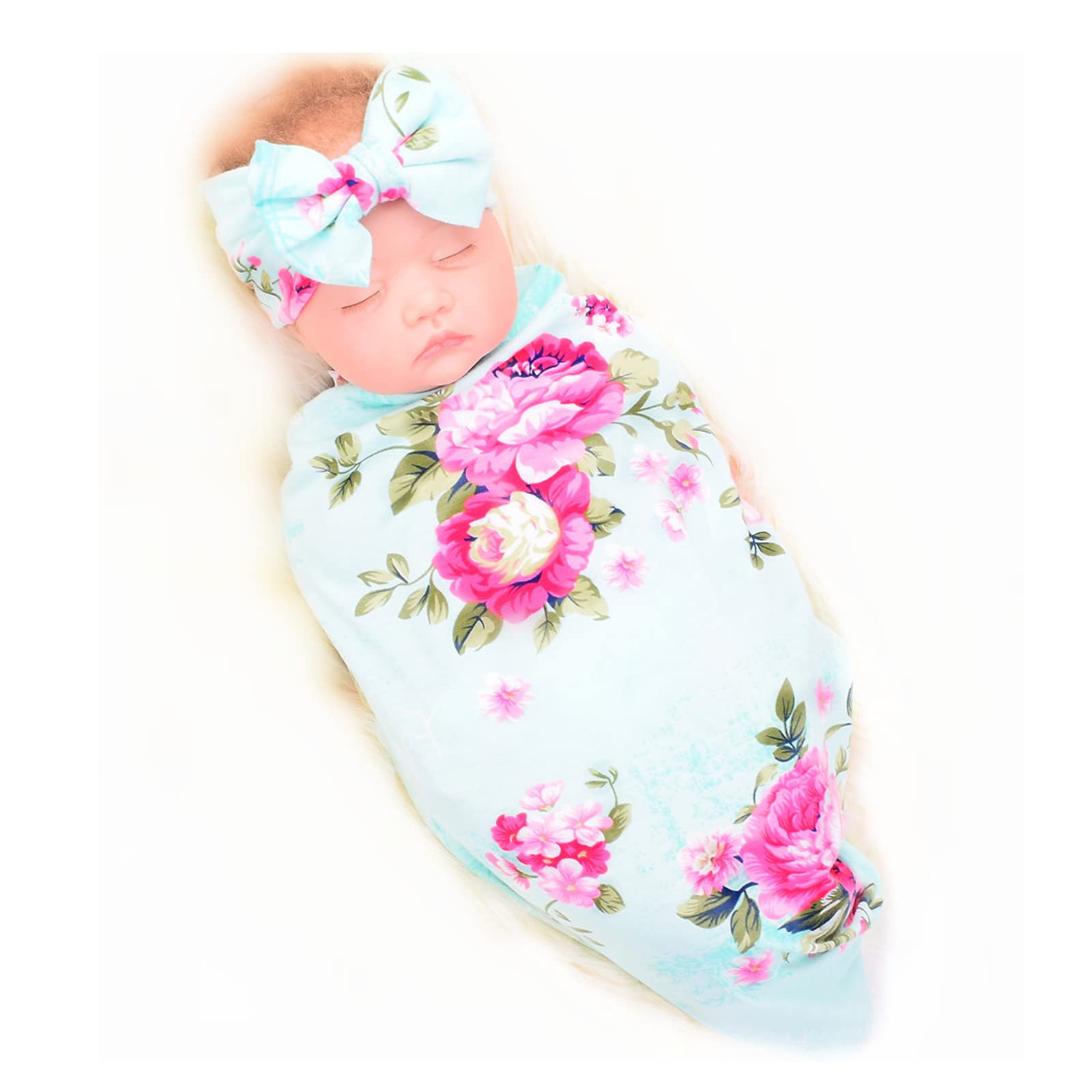 Galabloomer blanket with rounded edges reduces snag risk for newborn comfort