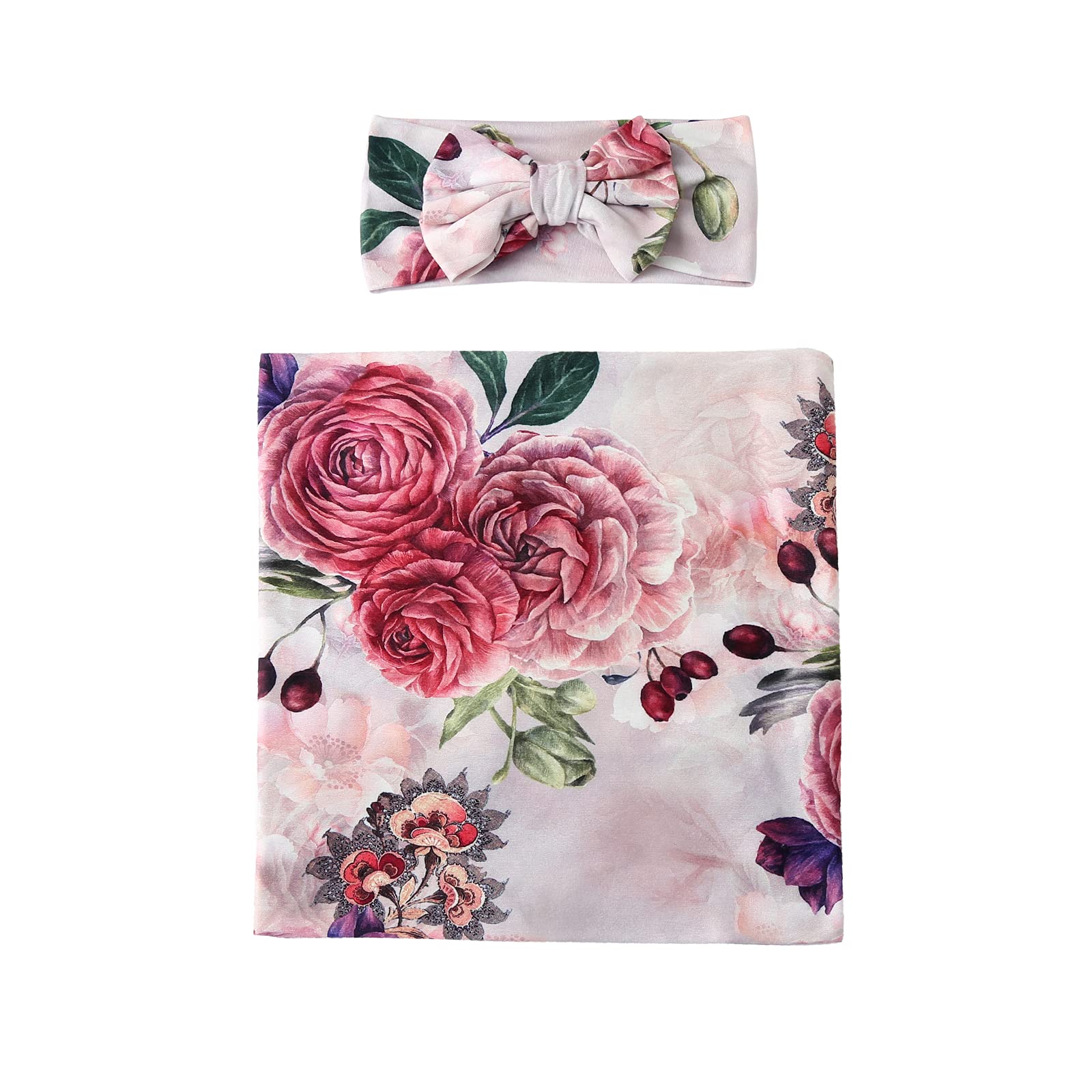 Galabloomer newborn blanket in soft knit fabric offers gentle warmth without heaviness.