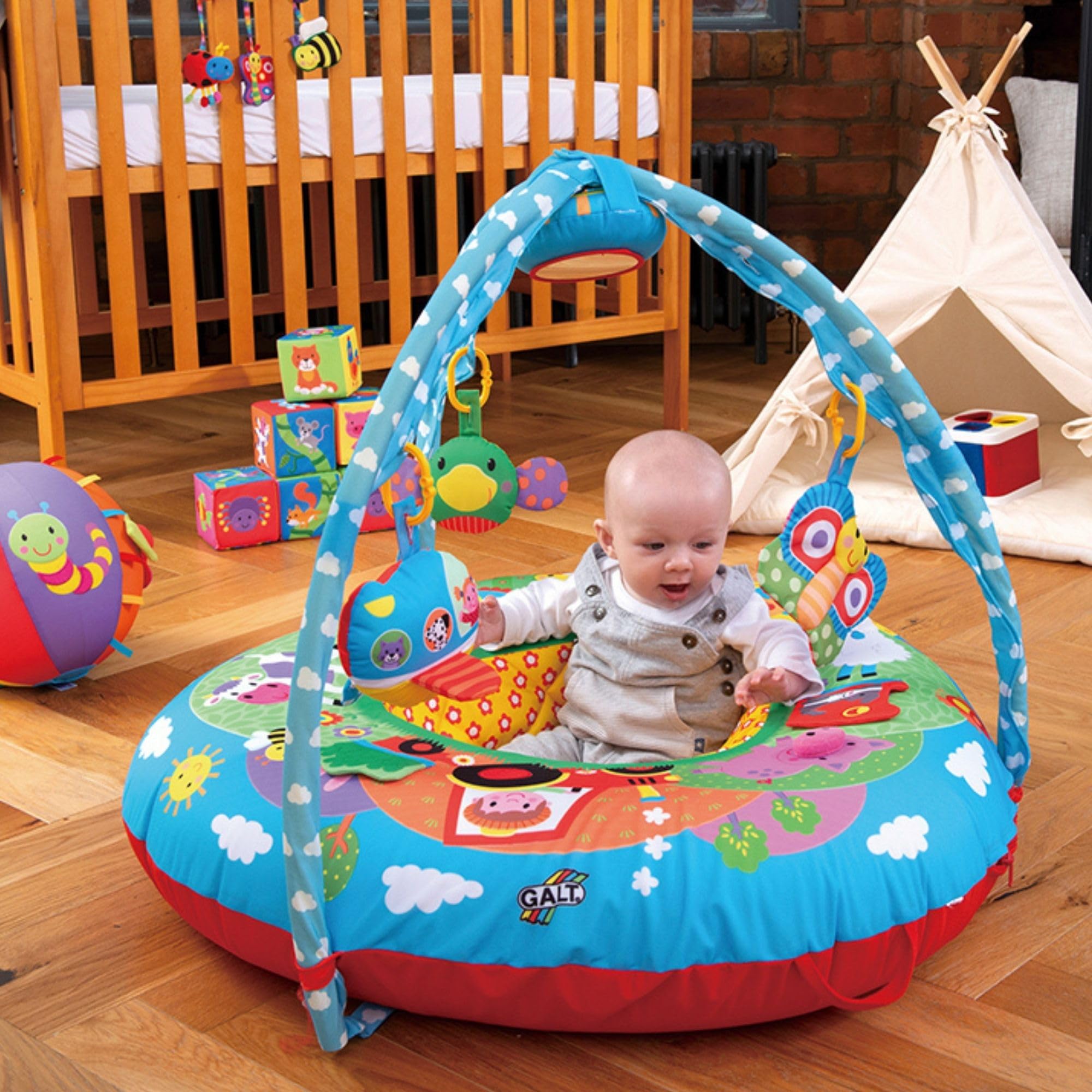 Galt Playnest-gym cover machine washable for easy cleaning after messes
