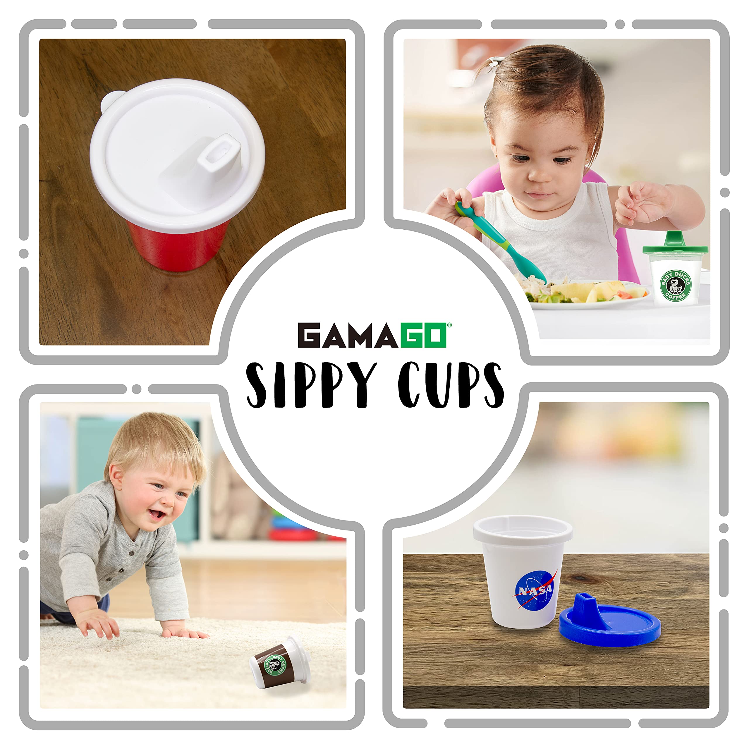 GAMAGO Party Time sippy cup handheld design suits active toddlers