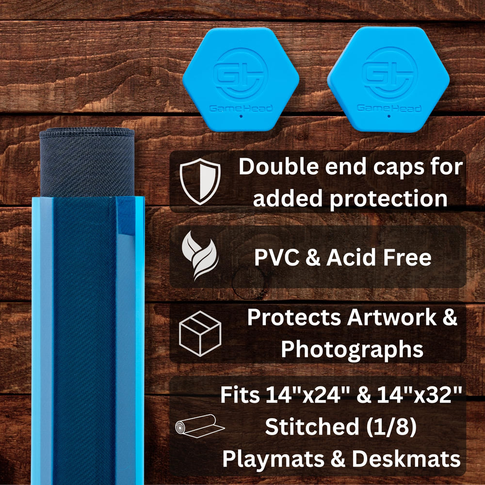 GamerMats silicone caps secure the tube, guarding against dust and damage.