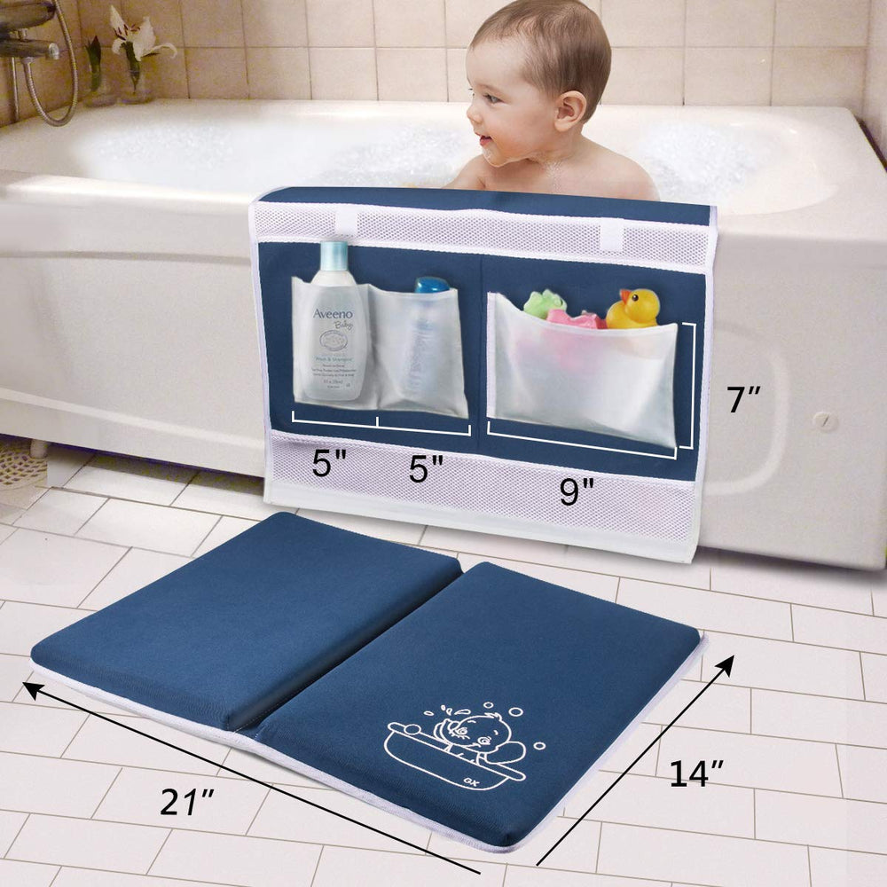 GameXcel detachable foldable kneeler royal blue image conveys versatile storage and travel-friendly design.