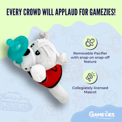 Gamezies UGA Mascot Pacifier Removable Silicone Nipple easy to clean.