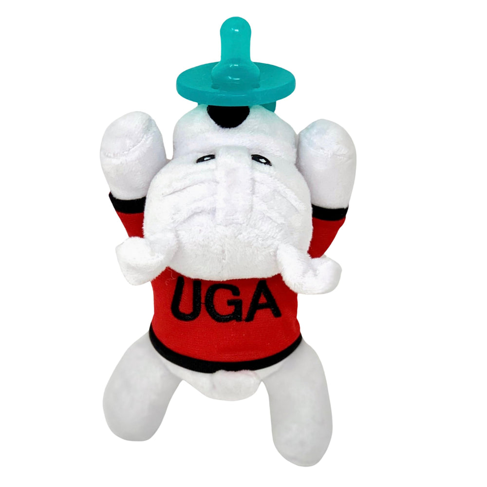 Gamezies UGA Mascot Pacifier Soft Plush for nap-time comfort.