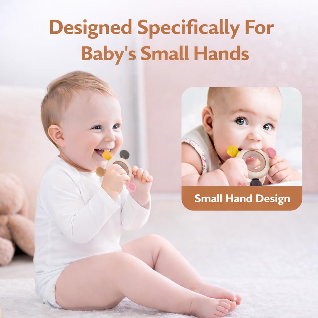 GANDIKIDS four-piece teething set ideal for boys and girls