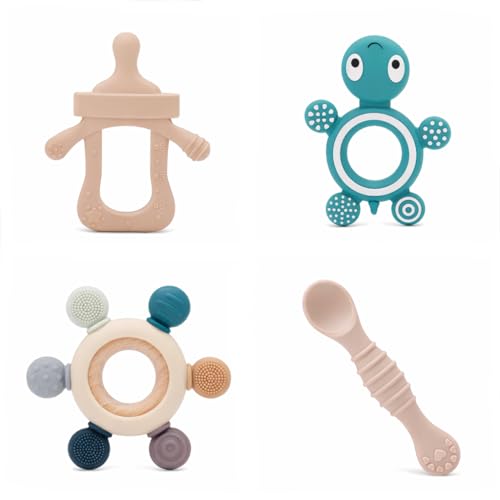 GANDIKIDS teething ring boil-safe for quick sanitizing between uses.