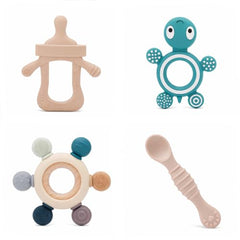 GANDIKIDS teething ring boil-safe for quick sanitizing between uses.