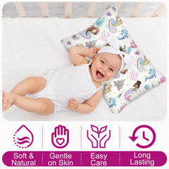 Ganeen Mermaid envelope closure pillowcase demonstrates easy insertion