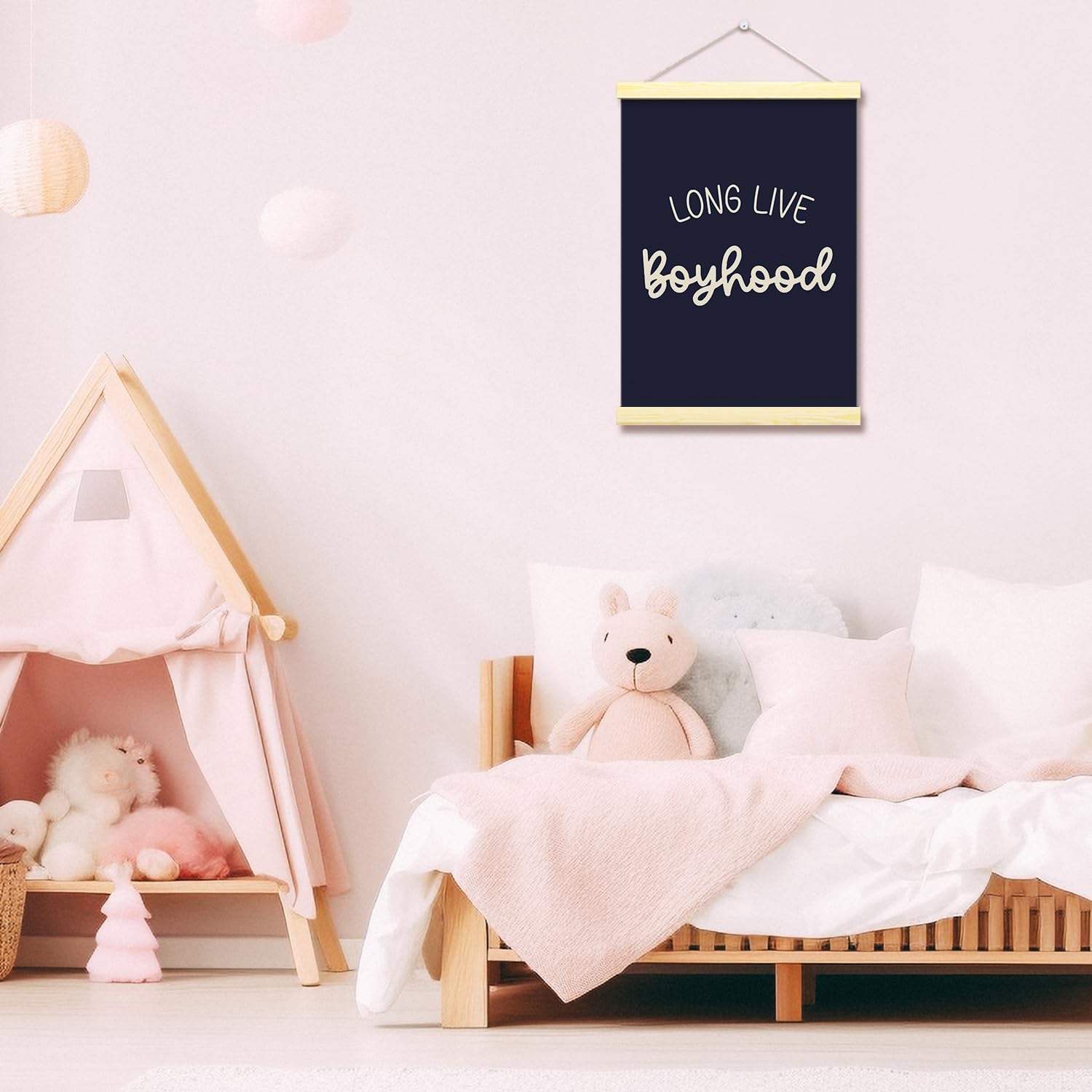 GaNiao classroom wall art blue poster hanger elevates space.