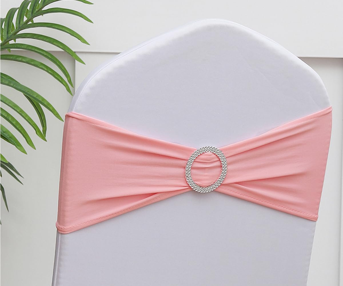 Gankar dusty pink chair sash on wedding chairs enhances ambiance