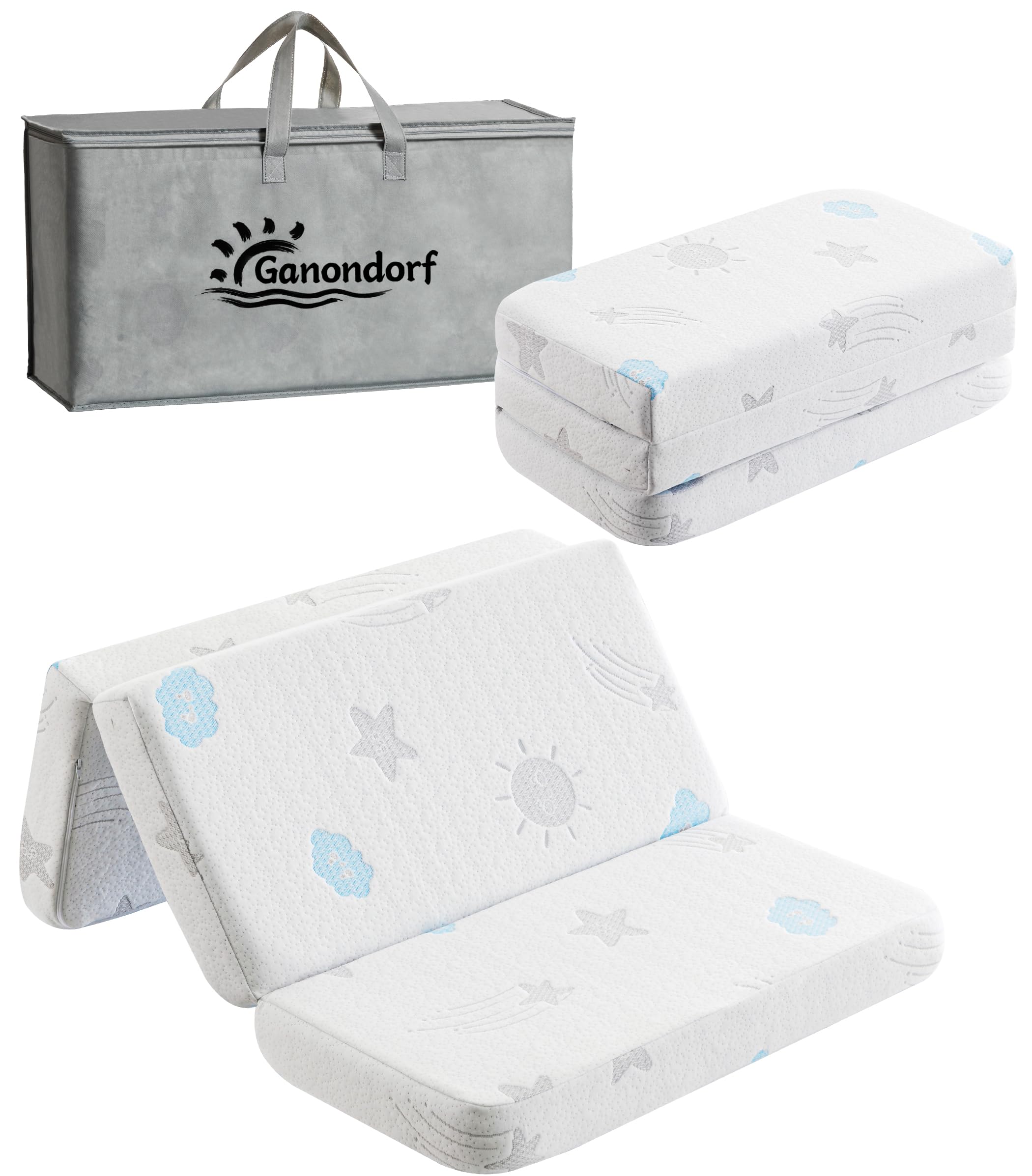 Ganondorf Pack N Play Mattress dual firmness supports infants and toddlers for growing comfort.