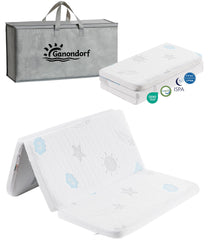 Ganondorf pack n play mattress with dual firmness supports infants and toddlers