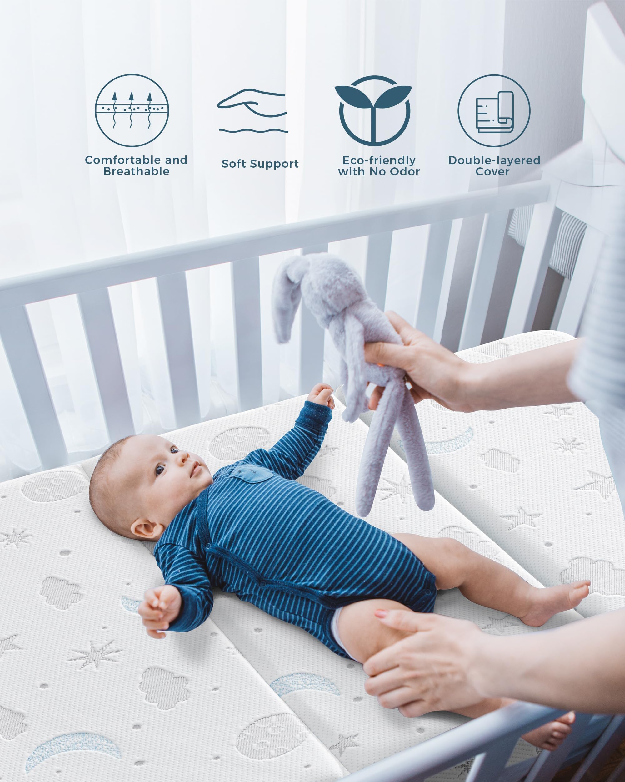 Ganondorf mattress in Pack N Play for travel use