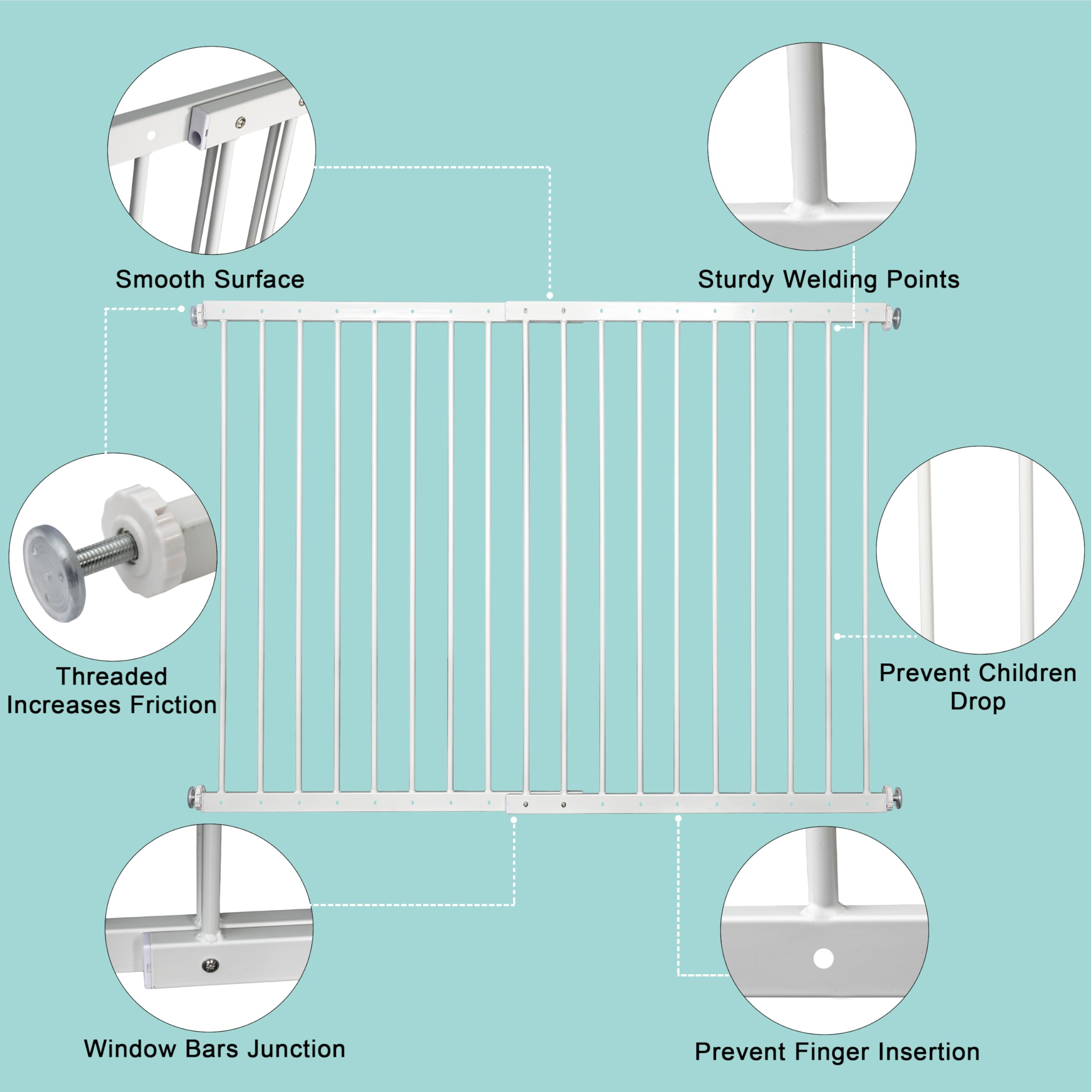 Gardenova window guard with solid construction for reliable safety